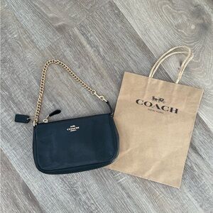 Coach Black Leather Nolita 19 Chain Crossbody Bag